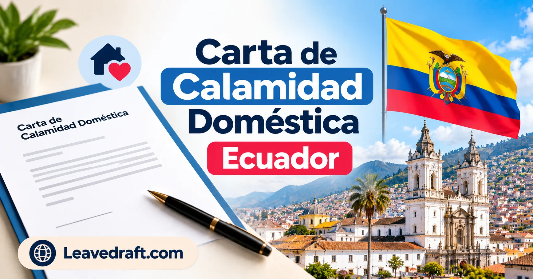 Calamidad doméstica en Ecuador 2026: carta, documentos y permiso laboral