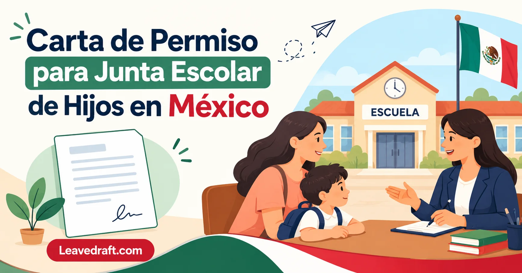 Carta de Permiso para Junta Escolar en México 2026: Modelo