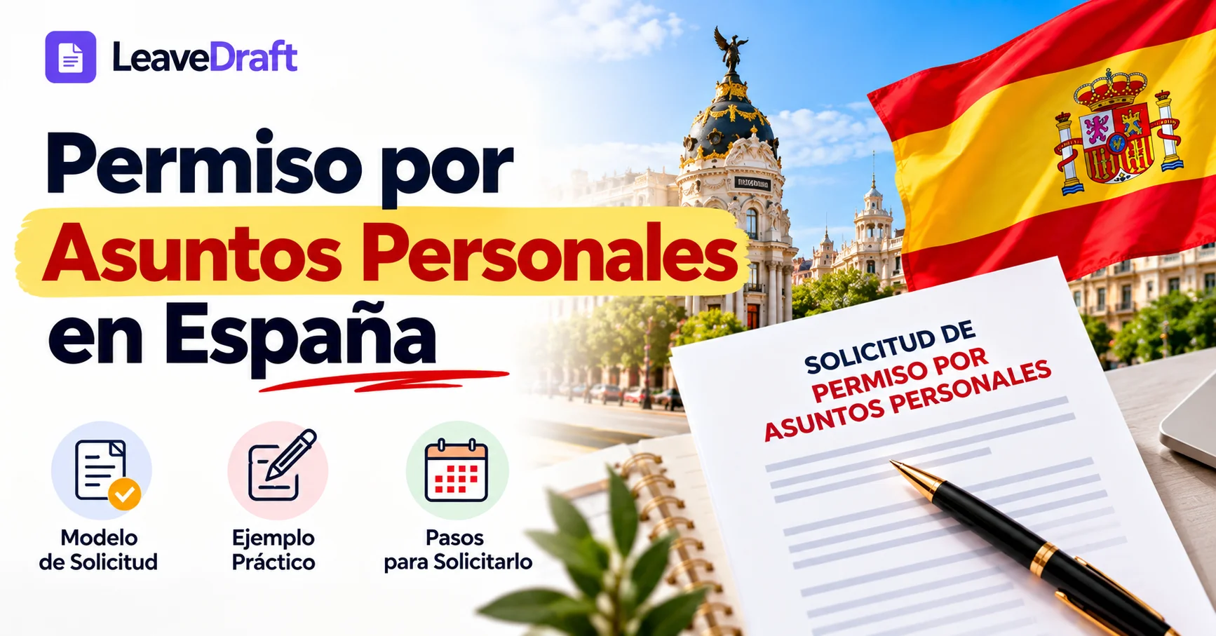 Solicitud de Permiso por Asuntos Personales en España: Modelo y Ejemplo