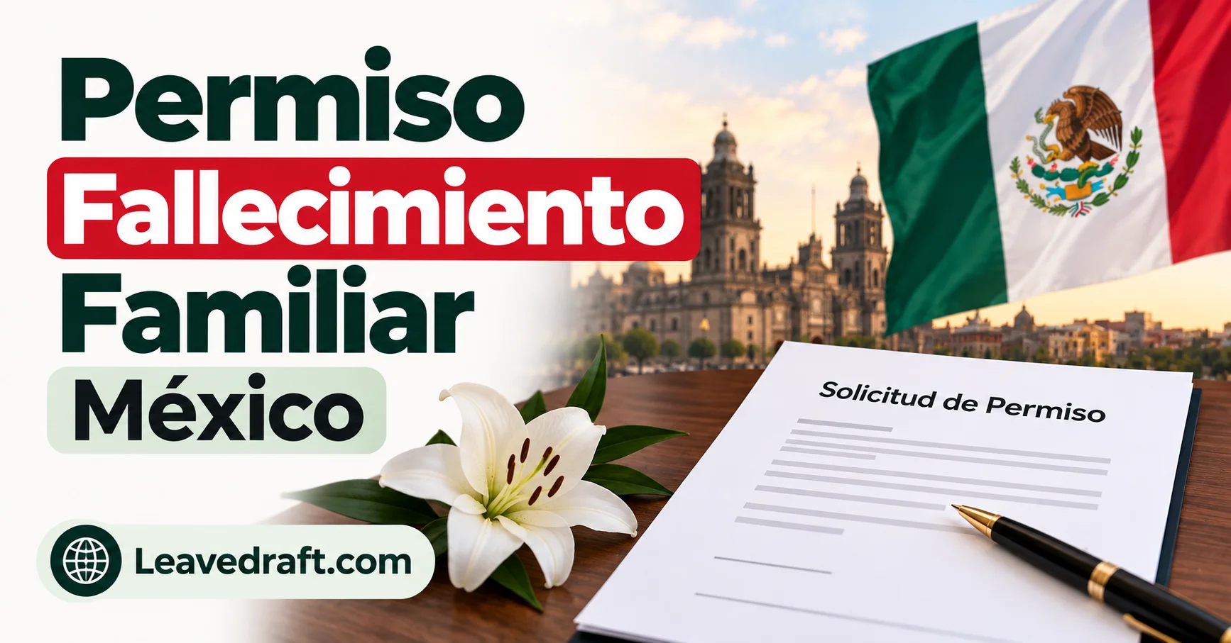 Permiso por fallecimiento de un familiar en México 2026