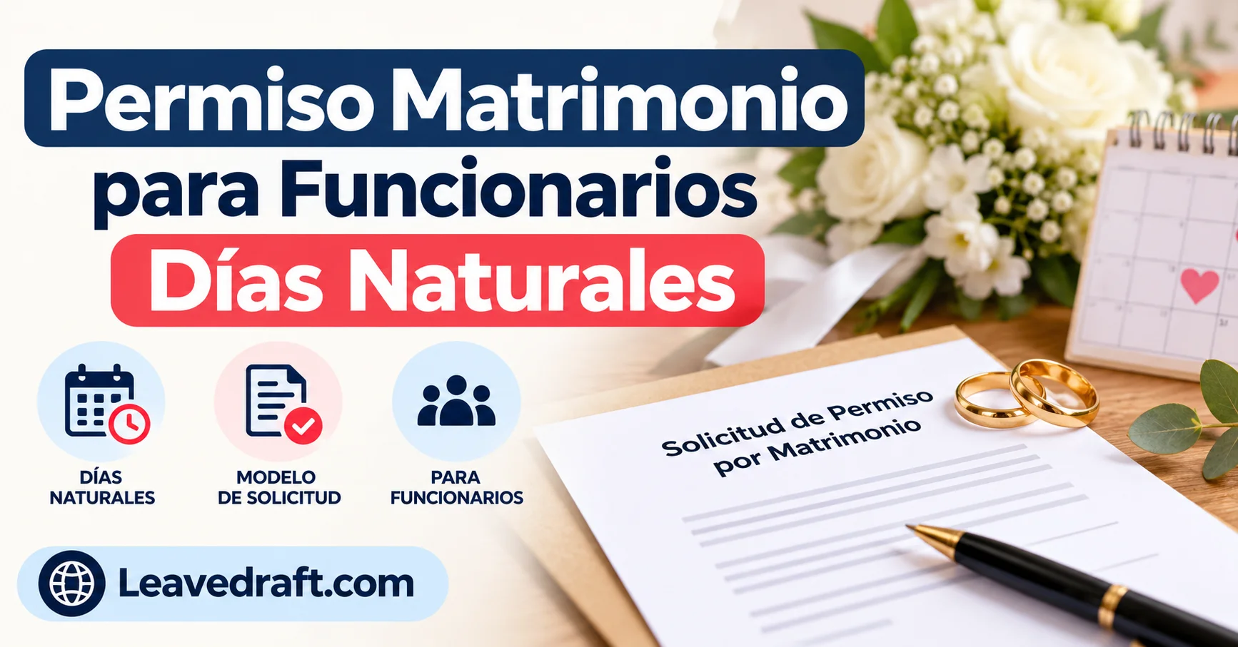 Permiso por Matrimonio para Funcionarios en España 2026: Días Naturales